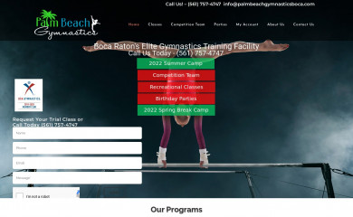 gymnasticspb.com screenshot