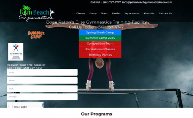 gymnasticspb.com screenshot
