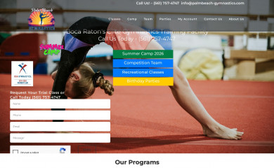 gymnasticspb.com screenshot