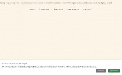 gaber-backwaren.at screenshot