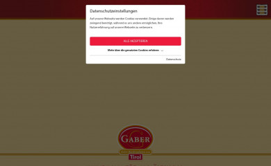 gaber-backwaren.at screenshot