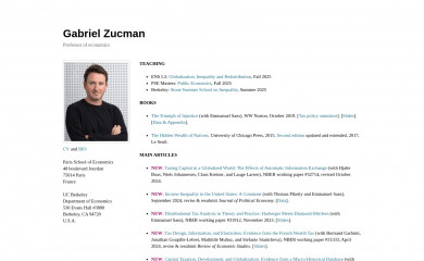 gabriel-zucman.eu screenshot