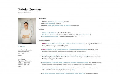 gabriel-zucman.eu screenshot