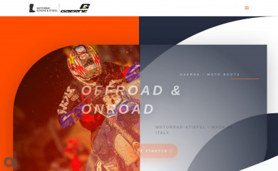 gaerne-moto-boots-germany.de screenshot