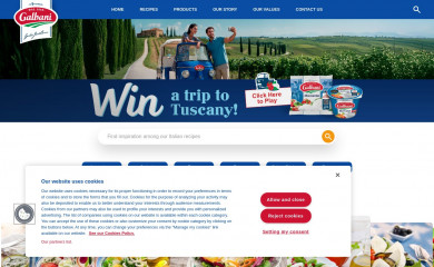http://www.galbani.co.uk/ screenshot