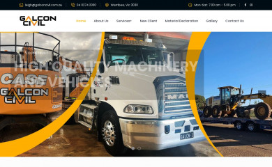 galconcivil.com.au screenshot