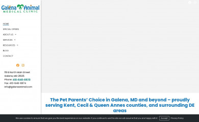 galenaanimal.com screenshot