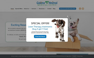galenaanimal.com screenshot