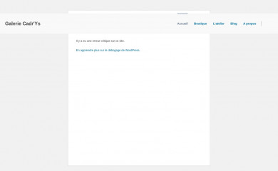 galerie-cadrys.com screenshot