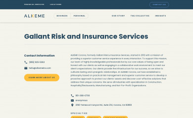gallantriskinc.com screenshot