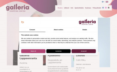 gallerialappeenranta.fi screenshot