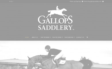gallopssaddlery.com screenshot