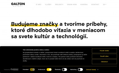 https://www.galton.sk screenshot