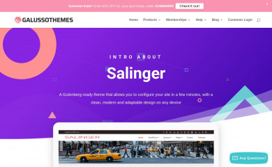 https://galussothemes.com/wordpress-themes/salinger screenshot