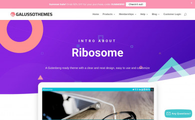 https://galussothemes.com/wordpress-themes/ribosome screenshot
