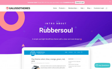 https://galussothemes.com/wordpress-themes/rubbersoul screenshot