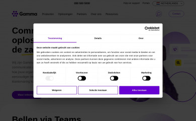 gammacommunications.nl screenshot