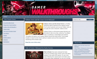 gamerwalkthroughs.com screenshot