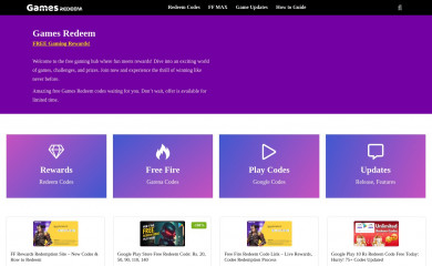 gamesredeem.com screenshot
