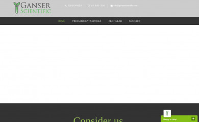 ganserscientific.com screenshot