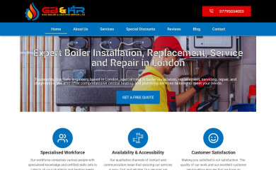 gasboilerandheatingrepair.co.uk screenshot