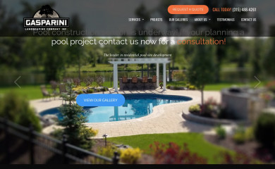 gasparinilandscaping.com screenshot