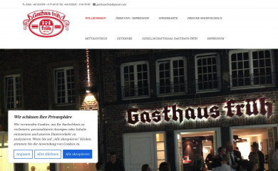 gasthaus-fruh.de screenshot