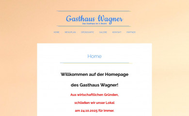 gasthauswagner.at screenshot
