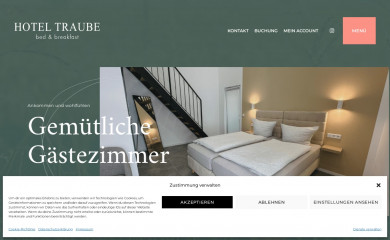 gasthaustraube.com screenshot
