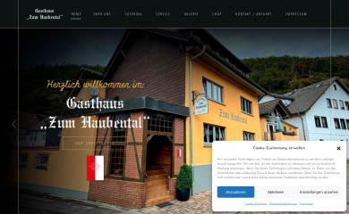 gasthauszumhaubental.de screenshot