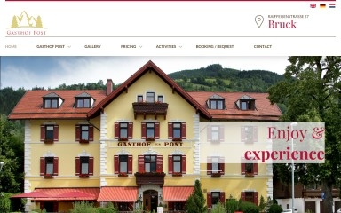 gasthofpost-bruck.at screenshot