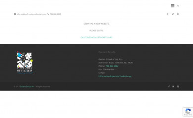 gastonschoolarts.org screenshot