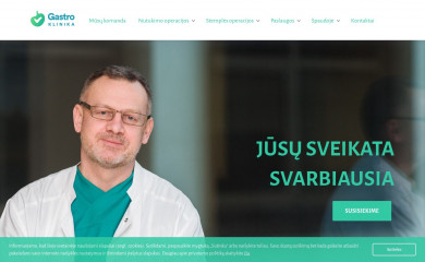 gastroklinika.lt screenshot