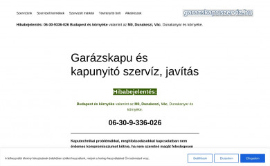 garazskapuszerviz.hu screenshot
