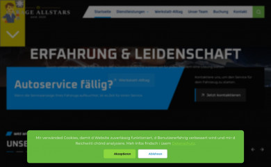 garage-allstars.ch screenshot