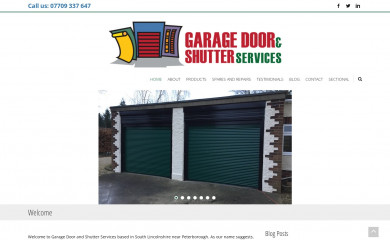 garagedoorandshutterservices.co.uk screenshot