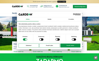 gardeon.sk screenshot