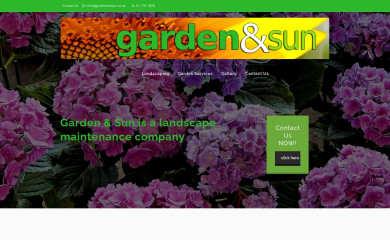 gardenandsun.co.za screenshot