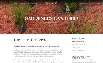 gardenerscanberra.com screenshot