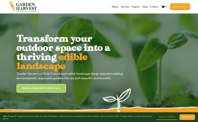 gardenharvestgc.com screenshot