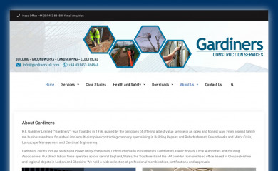 gardiners.uk.com screenshot