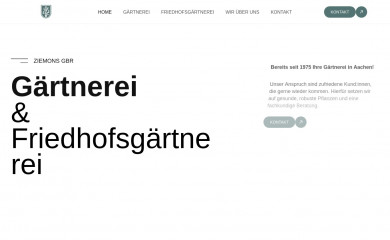gartenbau-ziemons.de screenshot