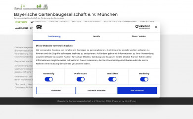 gartenbaugesellschaft-muenchen.de screenshot