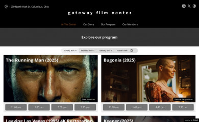 gatewayfilmcenter.org screenshot