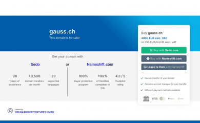 gauss.ch screenshot