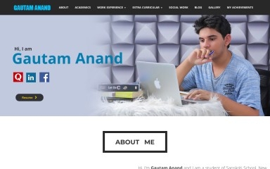 gautamanand.net screenshot