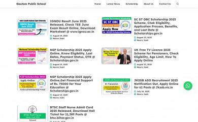 gautampublicschool.in screenshot