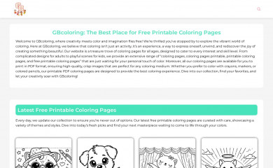 gbcoloring.com screenshot
