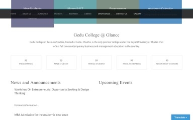 gcbs.edu.bt screenshot