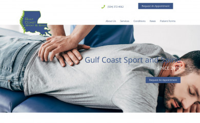gcsportandspine.com screenshot